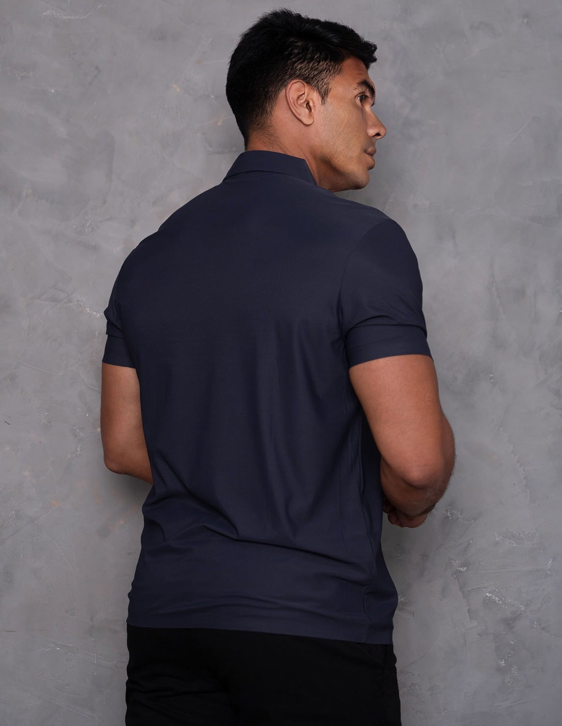 Camisa Gola Polo Masculina de Botões Poliamida Manga Curta