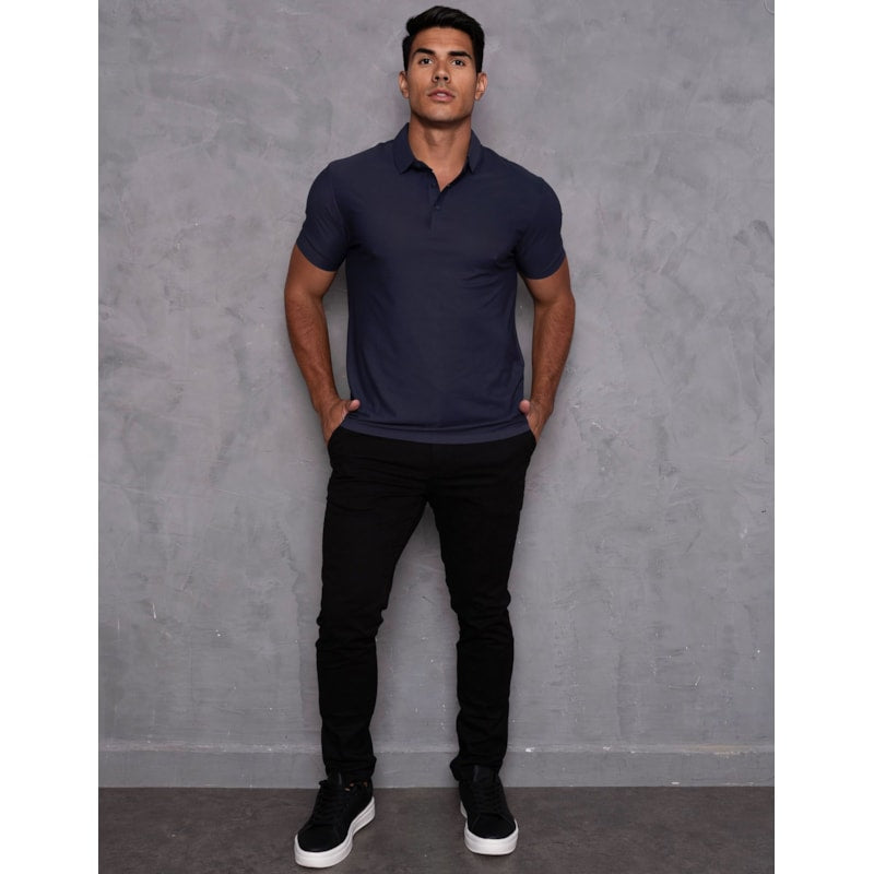 Camisa Gola Polo Masculina de Botões Poliamida Manga Curta