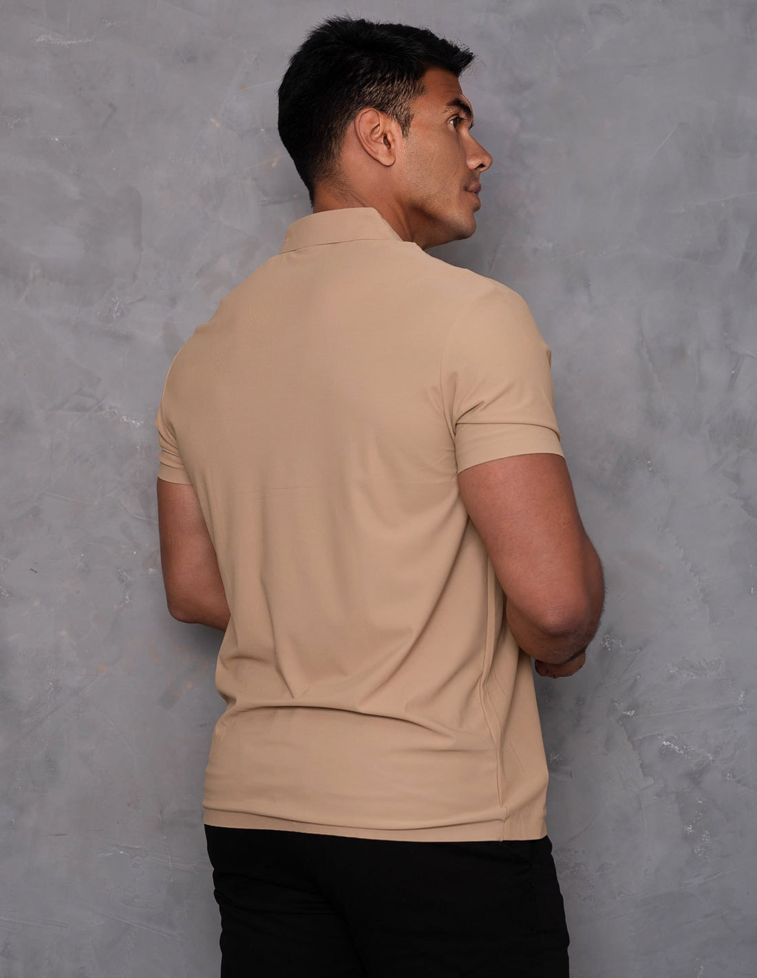 Camisa Polo Masculina Manga Curta Casual Confortável em Poliamida