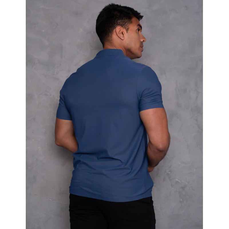 Camisa Polo Masculina Poliamida Luxo Casual Elegante