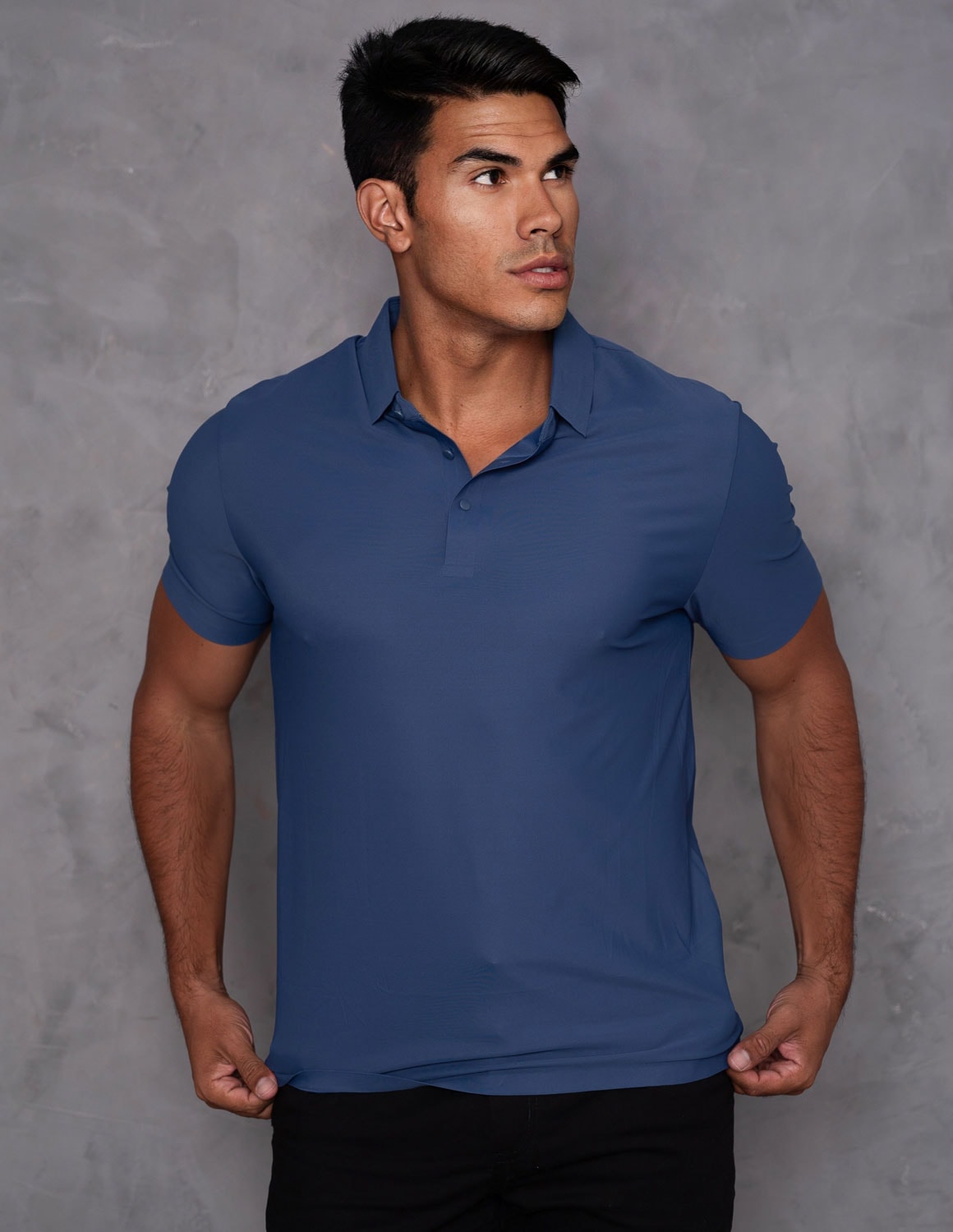 Camisa Polo Masculina Poliamida Luxo Casual Elegante
