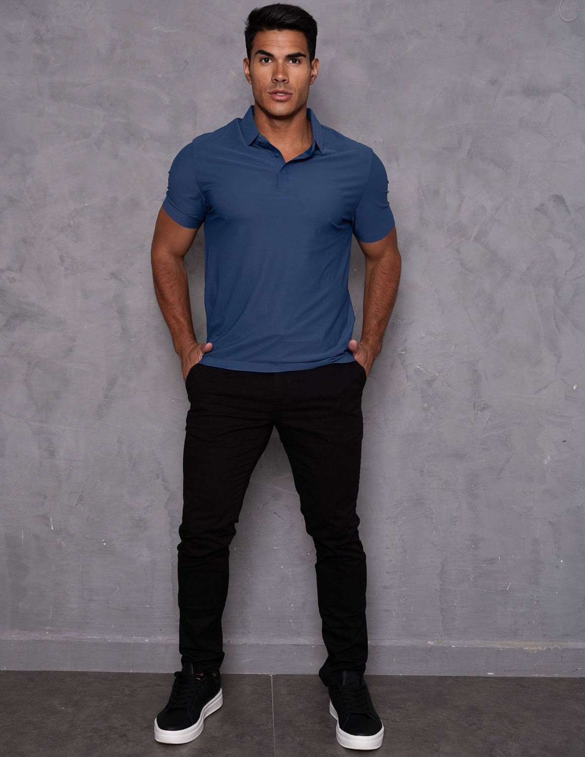 Camisa Polo Masculina Poliamida Luxo Casual Elegante