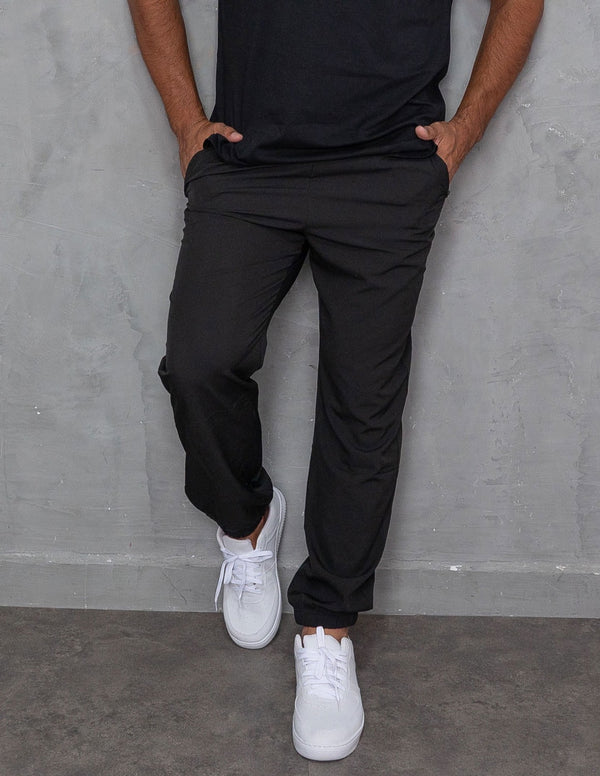 Calça Masculina de Tactel Leve Cós e Punho Elástico para o Dia a Dia