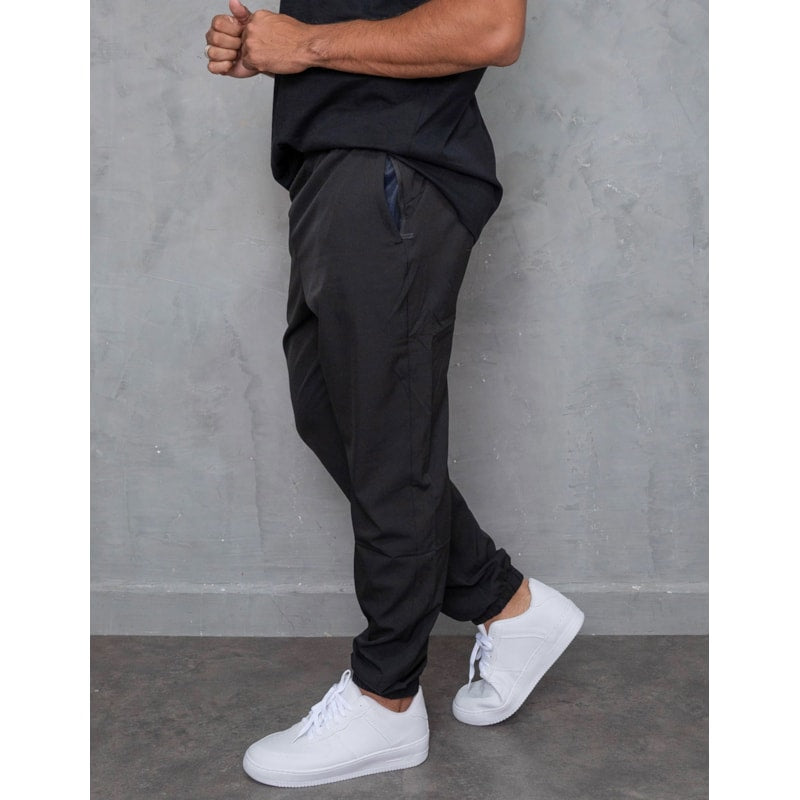 Calça Masculina de Tactel Leve Cós e Punho Elástico para o Dia a Dia
