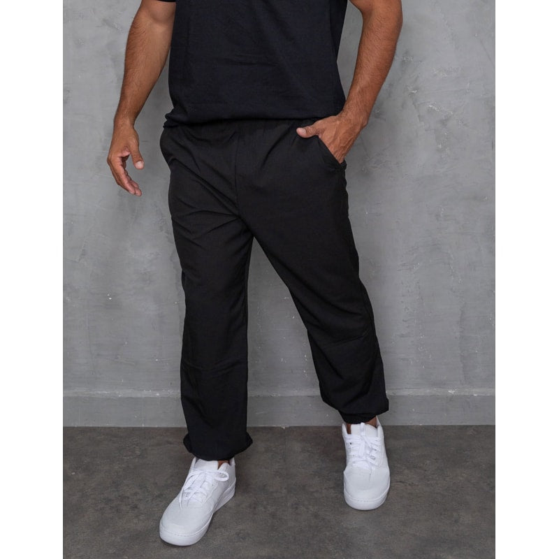 Calça Masculina de Tactel Leve Cós e Punho Elástico para o Dia a Dia