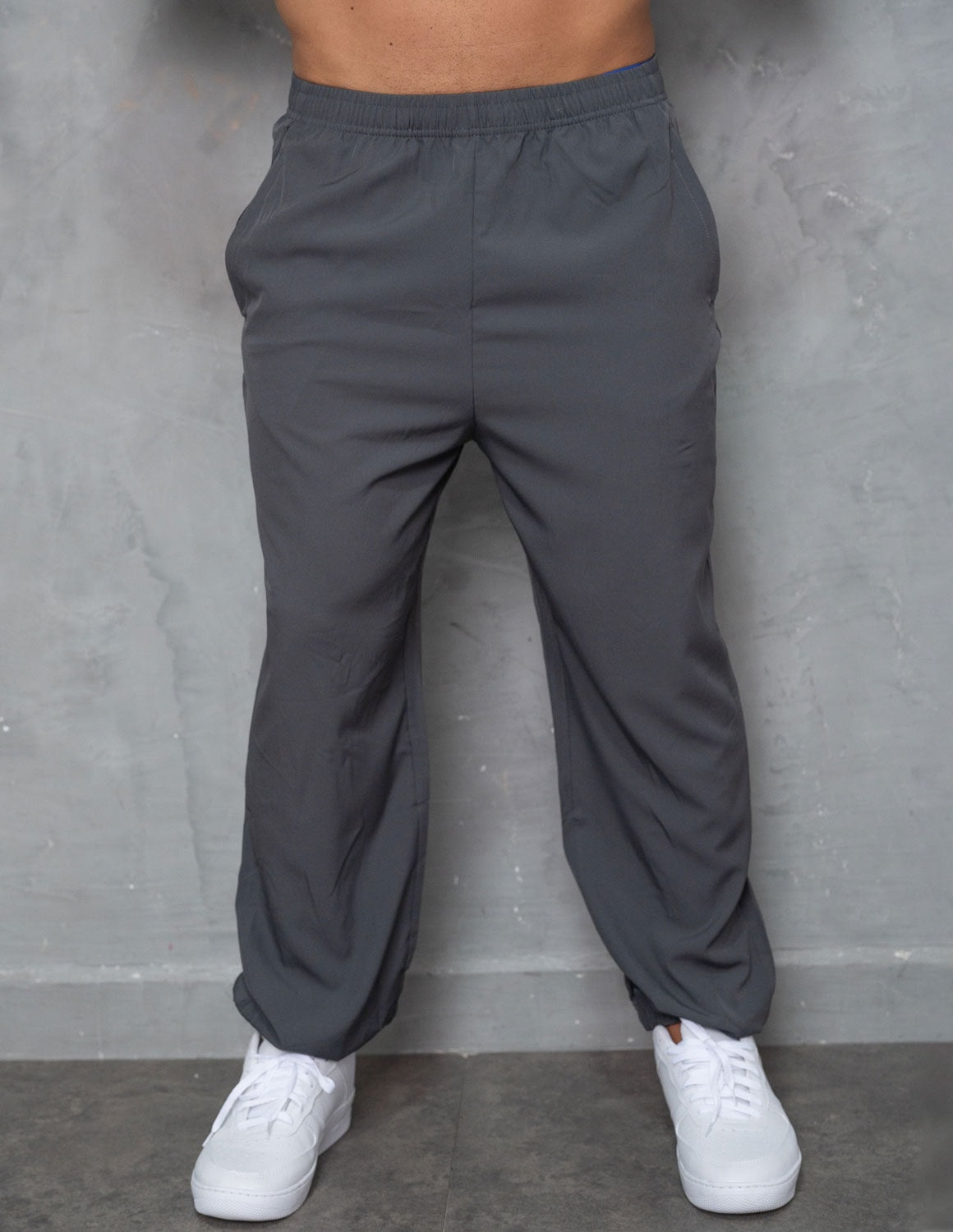 Calça Masculina Tactel Slim Jogger Bolso Com Zíper Esportiva Fitmoda