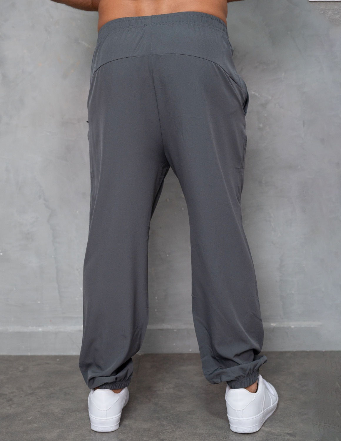 Calça Masculina Tactel Slim Jogger Bolso Com Zíper Esportiva Fitmoda