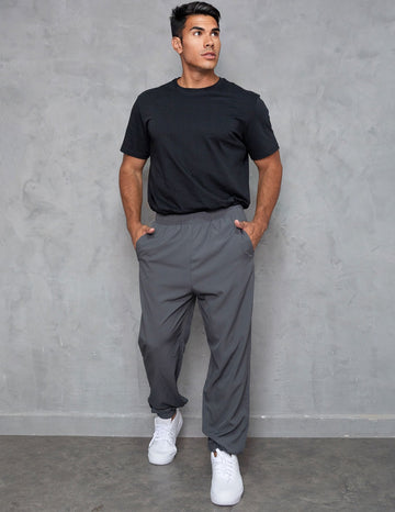 Calça Masculina Tactel Slim Jogger Bolso Com Zíper Esportiva Fitmoda