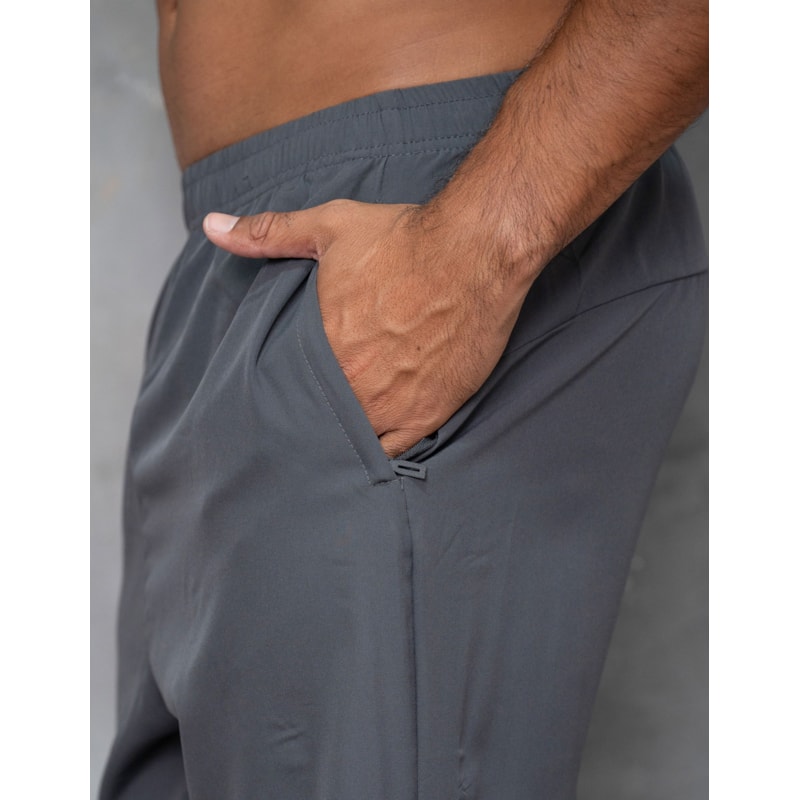 Calça Masculina Tactel Slim Jogger Bolso Com Zíper Esportiva Fitmoda