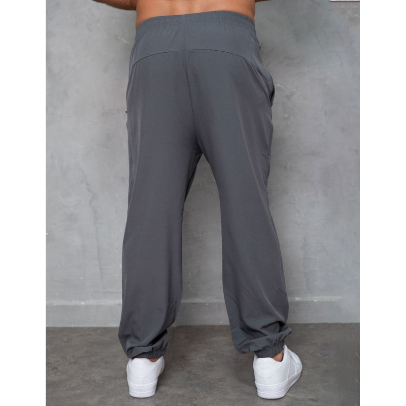 Calça Masculina Tactel Slim Jogger Bolso Com Zíper Esportiva Fitmoda