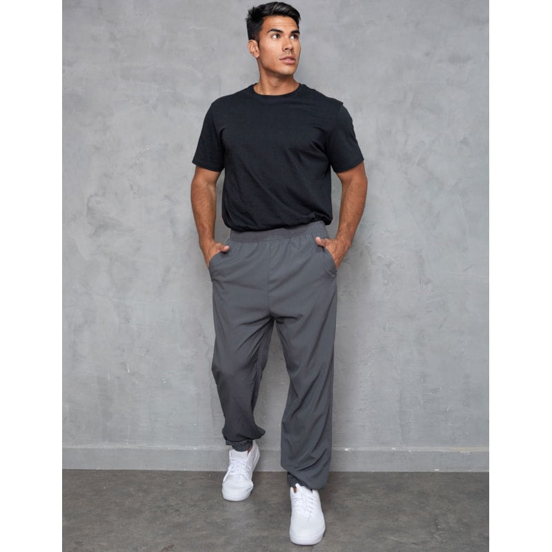 Calça Masculina Tactel Slim Jogger Bolso Com Zíper Esportiva Fitmoda