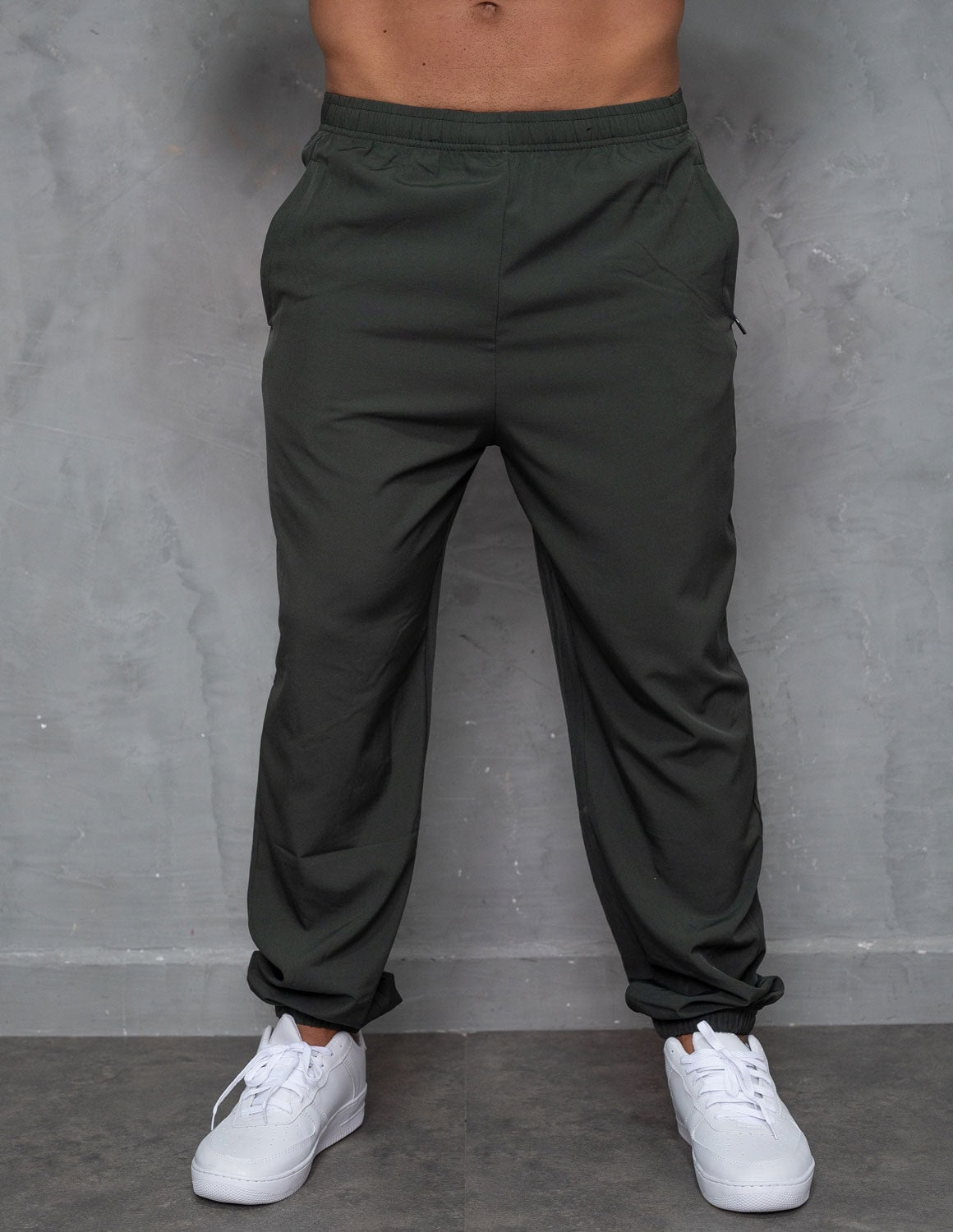 Calça Tactel Masculina Jogger Esportiva Elástico na Barra e na Cintura