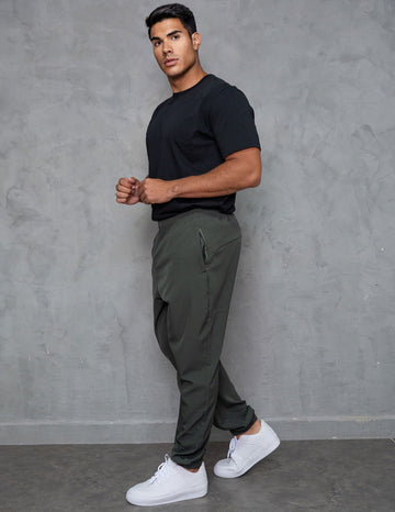 Calça Tactel Masculina Jogger Esportiva Elástico na Barra e na Cintura