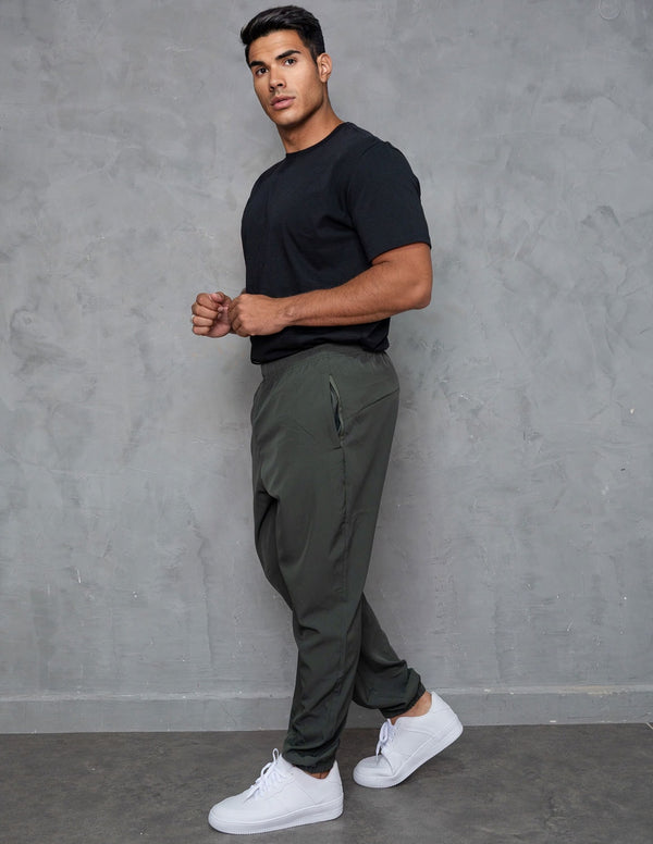 Calça Tactel Masculina Jogger Esportiva Elástico na Barra e na Cintura
