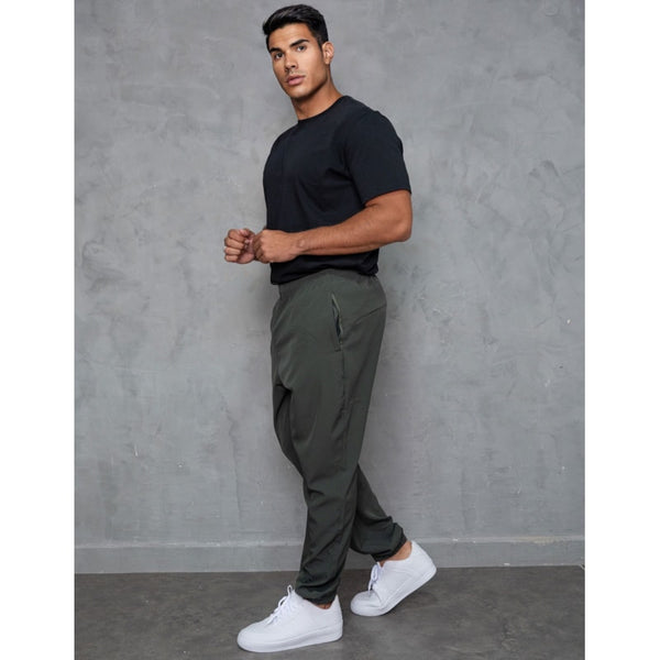Calça Tactel Masculina Jogger Esportiva Elástico na Barra e na Cintura