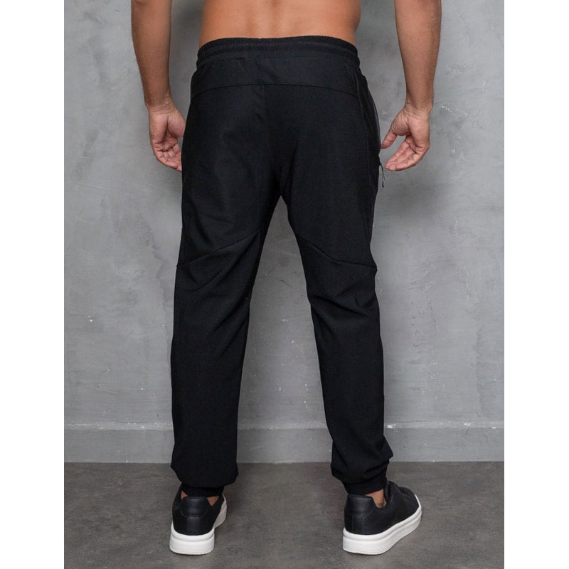 Calça Masculina em Poliamida Premium com Bolsos para Academia e Cordão Ajustável