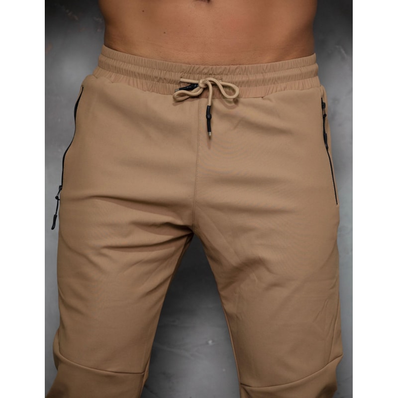 Calça Masculina Poliamida Premium Forrada Bolsos com Zíper e Cordão Ajustável