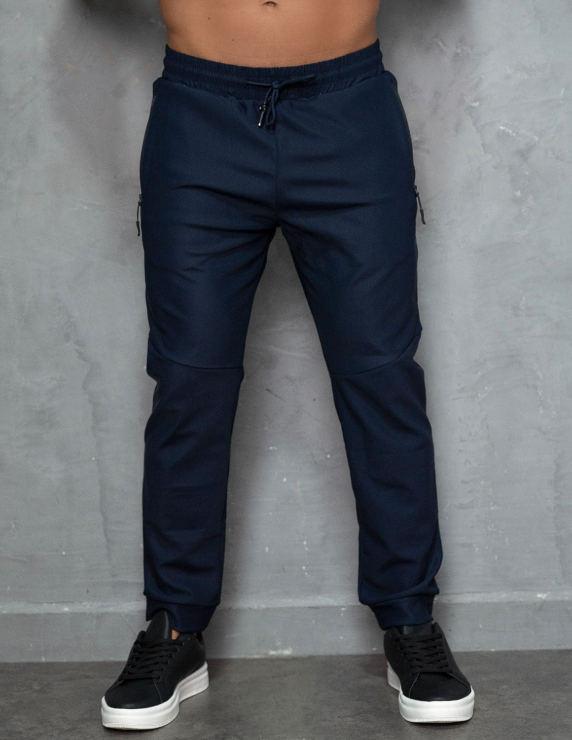Calça Masculina Versátil Poliamida Premium Cordão Ajustável e Bolsos Laterais com Ziper