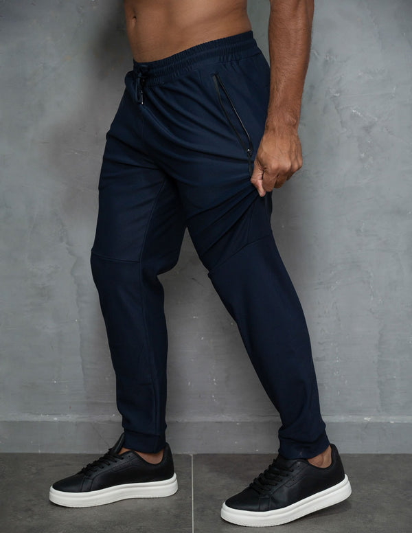 Calça Masculina Versátil Poliamida Premium Cordão Ajustável e Bolsos Laterais com Ziper