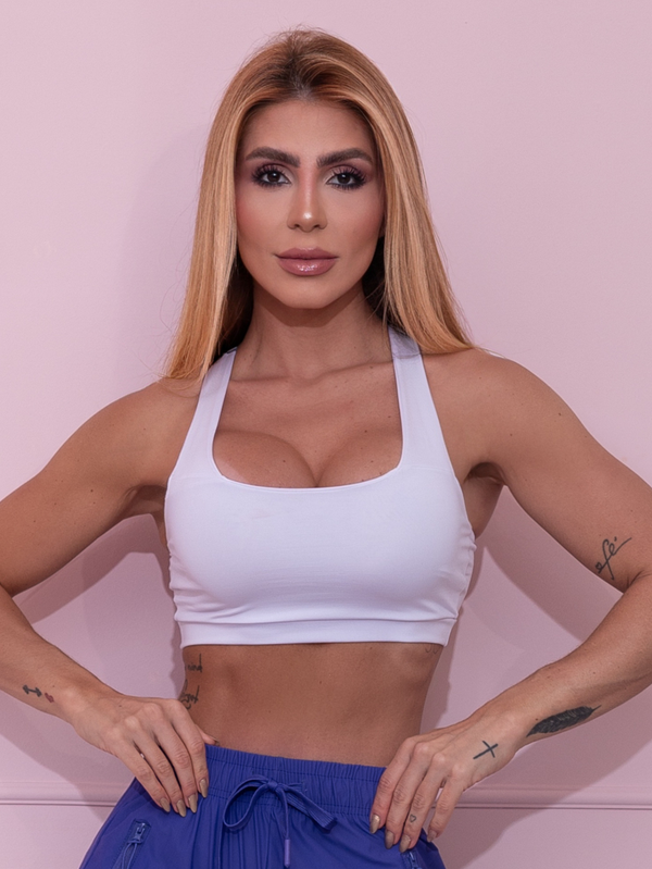 Top Fitness Branco com Bojo | Ref: 4.4.1590-02-BRANCO