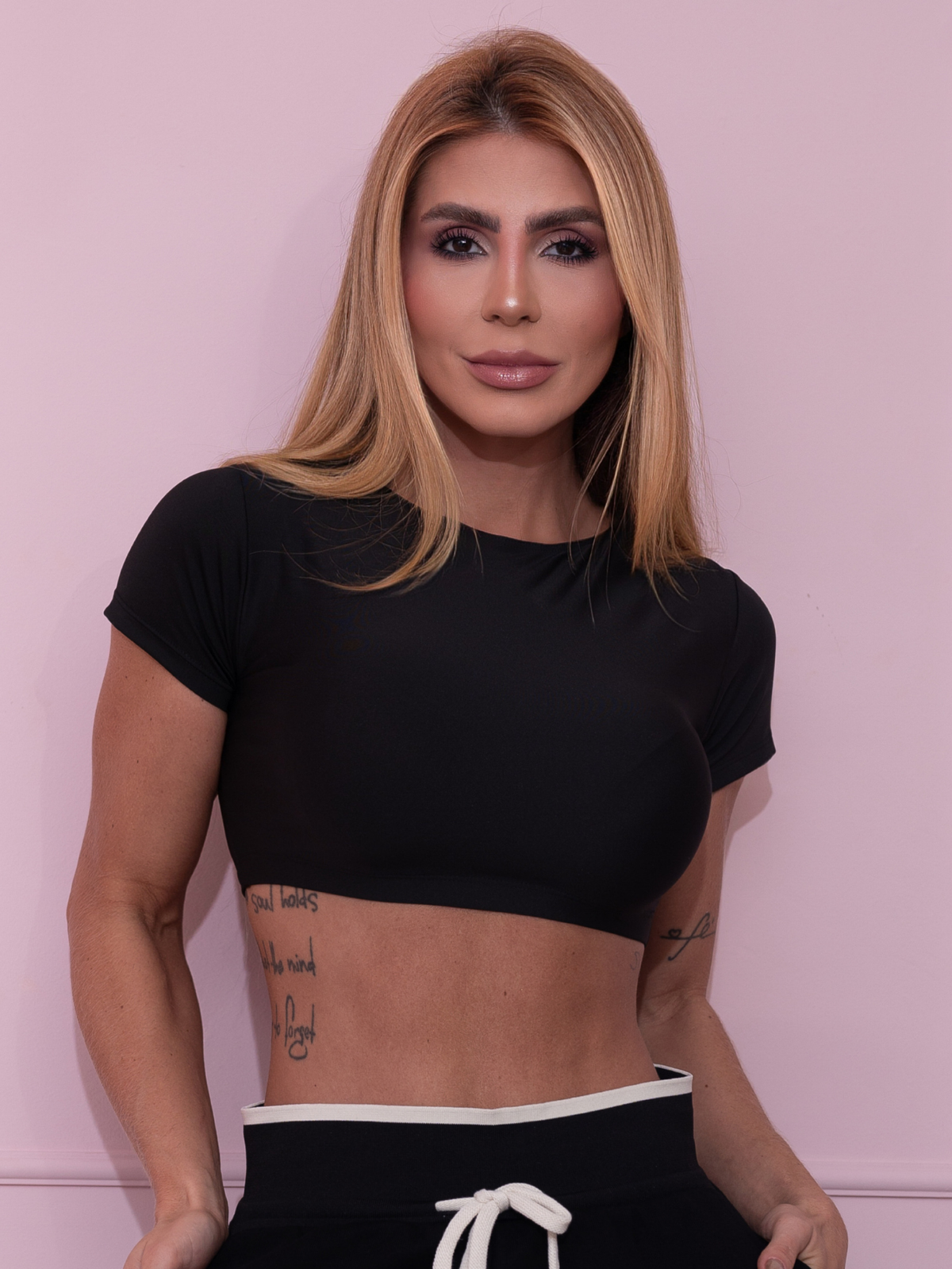 Cropped Fitness Feminino com Manguinhas
