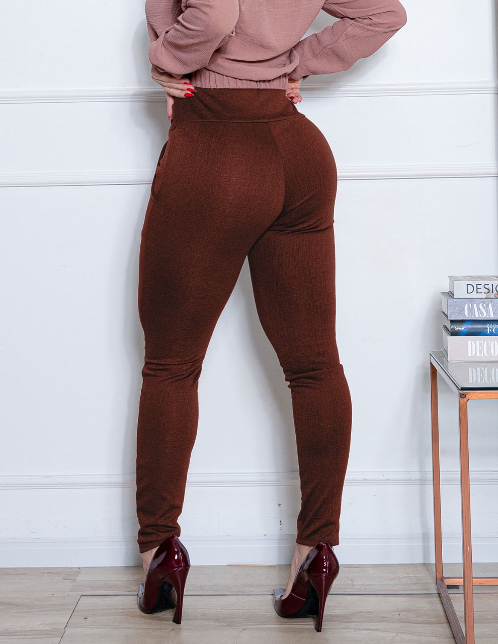 Calça Montaria Linhão Feminina com Bolsos e Cinto
